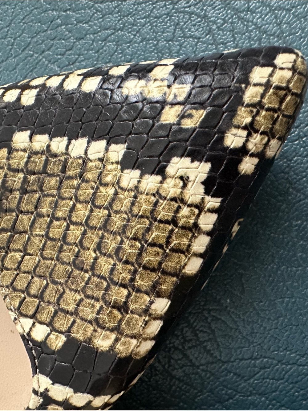 Everlane Snake-Print Ballet Flats in Black and Gold-Tone - Picture 4 of 5